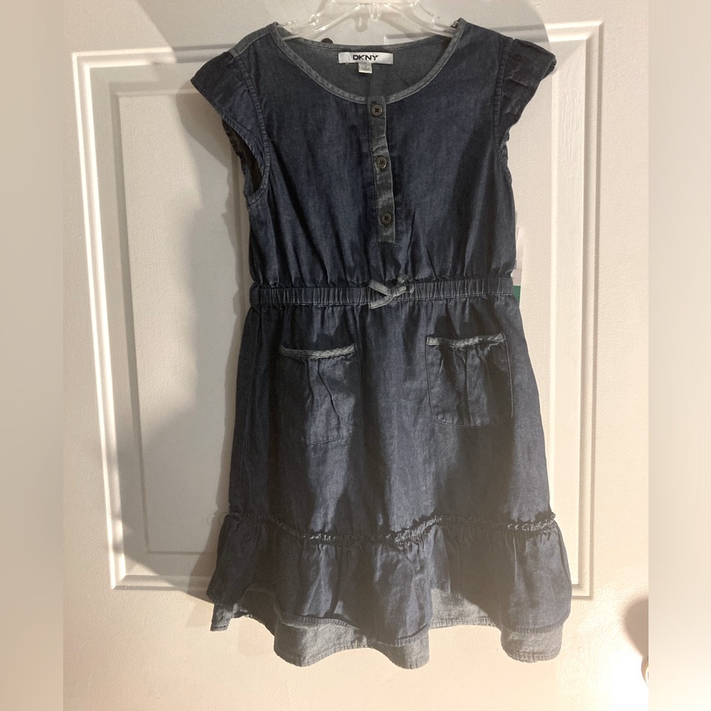 Girl’s DKNY Denim Dress. Size 7